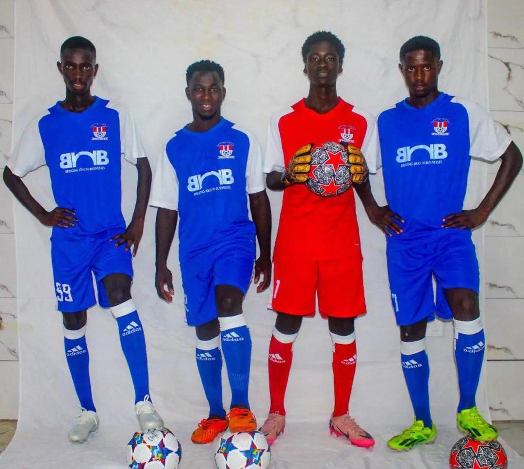 Football players wearing BIIB-sponsored kits